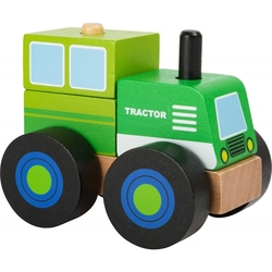 Small Foot Dřevěné skládací auto traktor