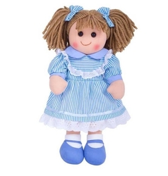 Bigjigs Toys Látková panenka Amelia 38 cm